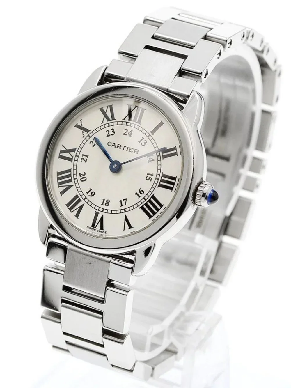 CARTIER Ronde SoloSM W6701004 Silver Dial Quartz Ladies Watch_960813